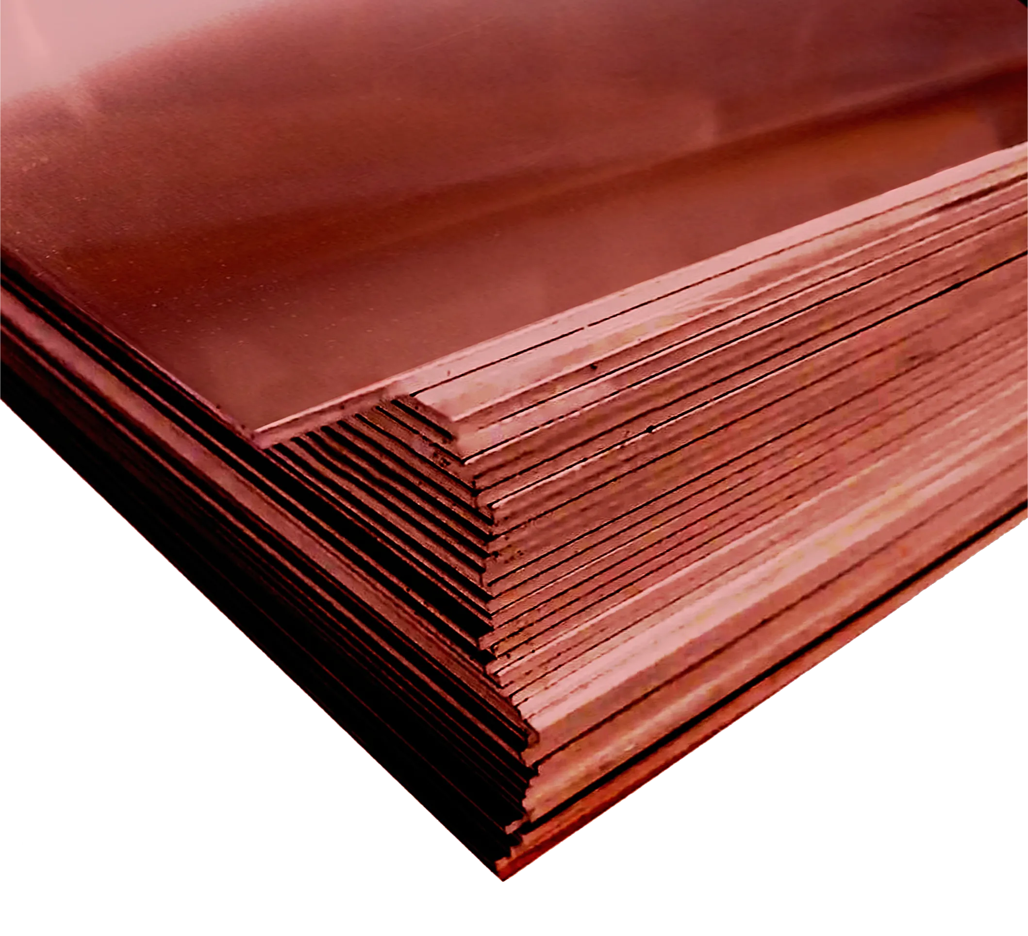 Hojas de cobre